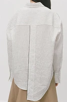 ZW COLLECTION MULTIPOSITIONAL STRIPED SHIRT