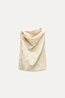 SLEEVELESS WRINKLED TOP ZW COLLECTION