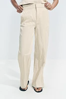 WRINKLED STRAIGHT PANTS ZW COLLECTION