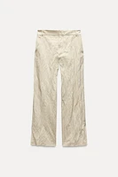 WRINKLED STRAIGHT PANTS ZW COLLECTION