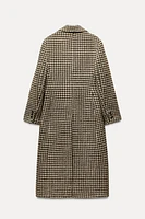 LONG PLAID COAT ZW COLLECTION