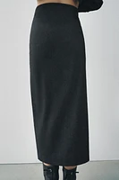 WOOL BLEND PENCIL SKIRT ZW COLLECTION