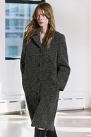 MANTECO WOOL BLEND BOUCLE COAT ZW COLLECTION