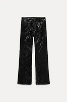 VELVET SEQUIN PANTS