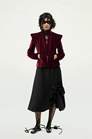 PADDED VELVET JACKET ZW COLLECTION