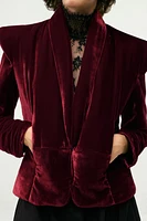 PADDED VELVET JACKET ZW COLLECTION