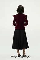 PADDED VELVET JACKET ZW COLLECTION