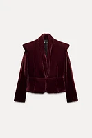 PADDED VELVET JACKET ZW COLLECTION