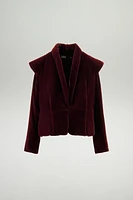 PADDED VELVET JACKET ZW COLLECTION