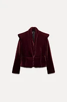 PADDED VELVET JACKET ZW COLLECTION