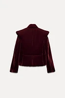 PADDED VELVET JACKET ZW COLLECTION