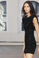 SEQUIN VELVET DRESS ZW COLLECTION