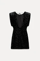 SEQUIN VELVET DRESS ZW COLLECTION