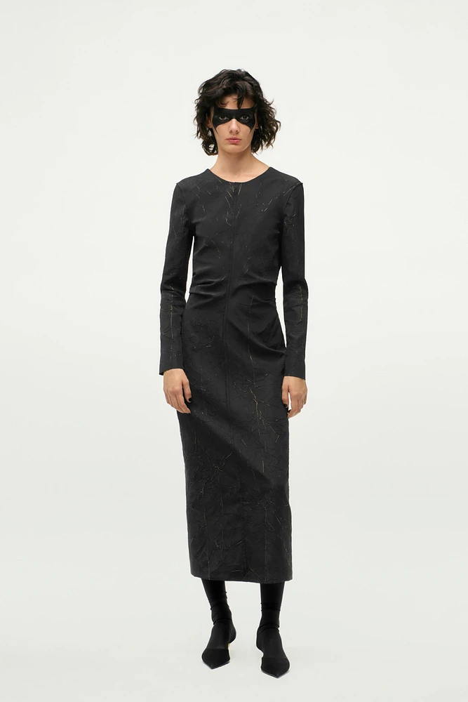 DRAPED MIDI DRESS ZW COLLECTION