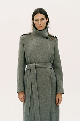 WOOL BLEND COAT ZW COLLECTION