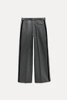 DOUBLE WAIST WIDE LEG PANTS