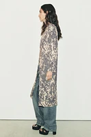 JACQUARD KNIT COAT