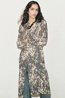 JACQUARD KNIT COAT