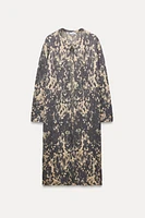 JACQUARD KNIT COAT