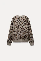 JACQUARD KNIT ANIMAL PATTERN SWEATER