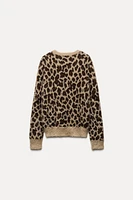 JACQUARD KNIT ANIMAL PATTERN SWEATER