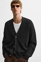 TEXTURED CARDIGAN