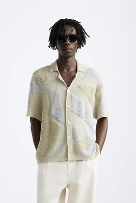 JACQUARD TERRYCLOTH SHIRT