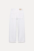 ZW COLLECTION MID-RISE BALLOON JEANS