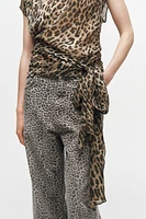 ZW COLLECTION ANIMAL PRINT BALLOON JEANS