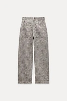 ZW COLLECTION ANIMAL PRINT BALLOON JEANS