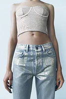 JEANS ZW COLLECTION RELAXED MID WAIST FOIL