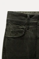 RELAXED MID WAIST WAXED JEANS ZW COLLECTION