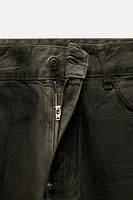 RELAXED MID WAIST WAXED JEANS ZW COLLECTION