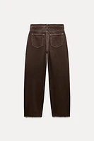 ZW COLLECTION MID-RISE BALLOON JEANS