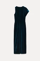 VELVET MIDI DRESS