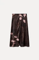 PRINTED MIDI SKIRT ZW COLLECTION