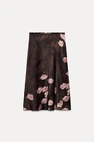 PRINTED MIDI SKIRT ZW COLLECTION