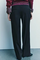 CONTRASTING WAIST PANTS ZW COLLECTION