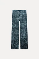 VELVET SEQUIN PANTS