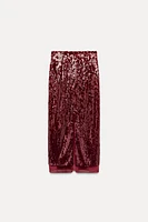 SEQUIN MIDI SKIRT