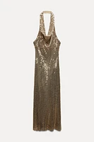 GOLD MESH SLIP DRESS