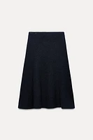 WOOL BLEND CAPE SKIRT ZW COLLECTION