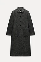 COAT WITH MANTECO WOOL ZW COLLECTION