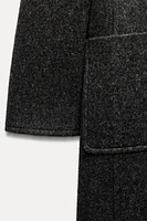 COAT WITH MANTECO WOOL ZW COLLECTION