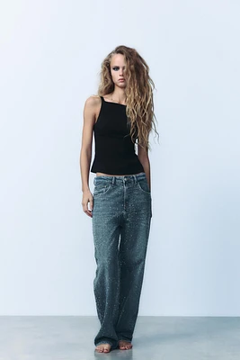 STRETCH TOP WITH BOWS