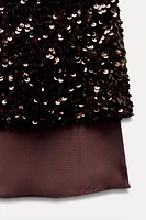 SEQUIN MINI DRESS