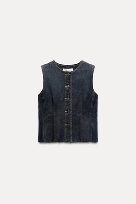 DENIM VEST ZW COLLECTION