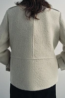 WOOL BLEND BOUCLE COAT ZW COLLECTION