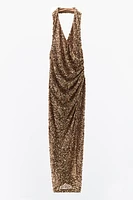 SEQUIN MIDI DRESS