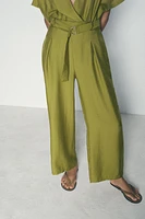 WIDE JUMPSUIT WITH BELT